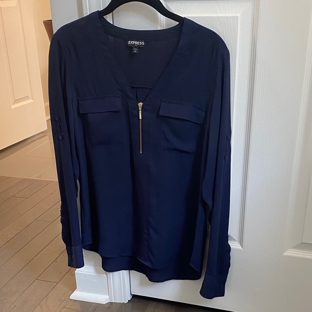 Express Portofino Zipper Blouse